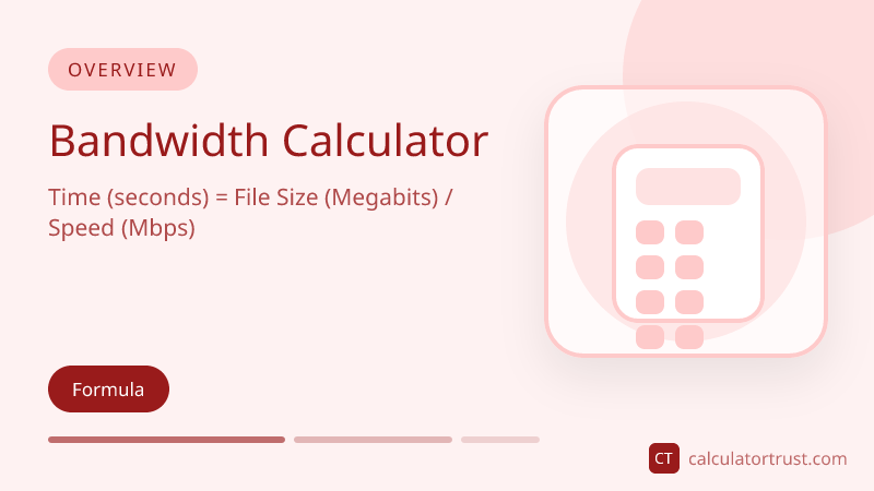 Common Internet Speed Tiers: Bandwidth Calculator