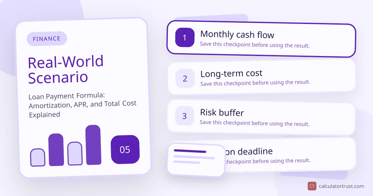 Loan Payment Formula: Amortization, APR, and Total Cost Explained real-world scenario illustration